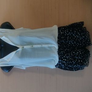 Romper with sequin shorts
